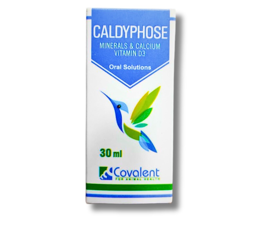 Covalent Caldyphose Minerals & Calcium & Vitamin D3 Oral Solutions For Birds 30 ml