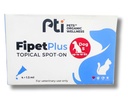 Pti Fipet Plus Topical Spot-on For Small Dogs up to 10Kg 1.3ml 