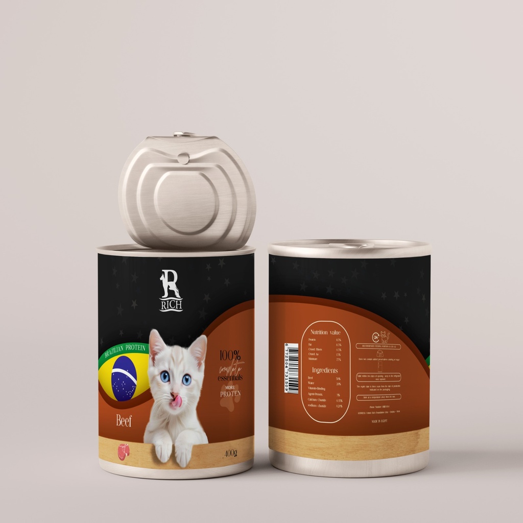 Rich Pate Adult Cat Wet Food Cans 400 g 