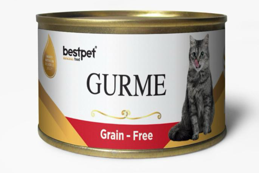 bestpet Gurme Grain - Free Adult Cat Wet Food Cans 100 g 