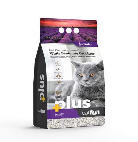 Catfun Plus White Bentonite Clumping Cat Litter - Scented 5 L