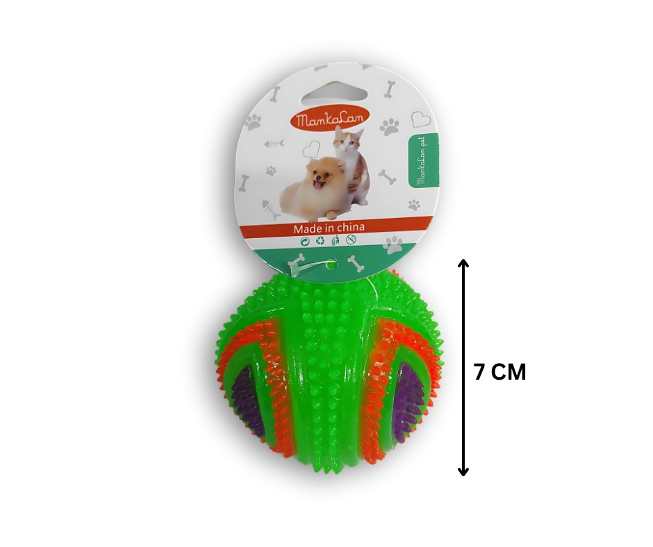 UE Plastic Ball With Sound & Flash Light Pet Toy 7cm