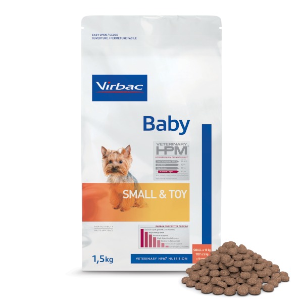 Virbac Veterinary HPM Baby Small & toy Dog Dry Food 1.5 kg