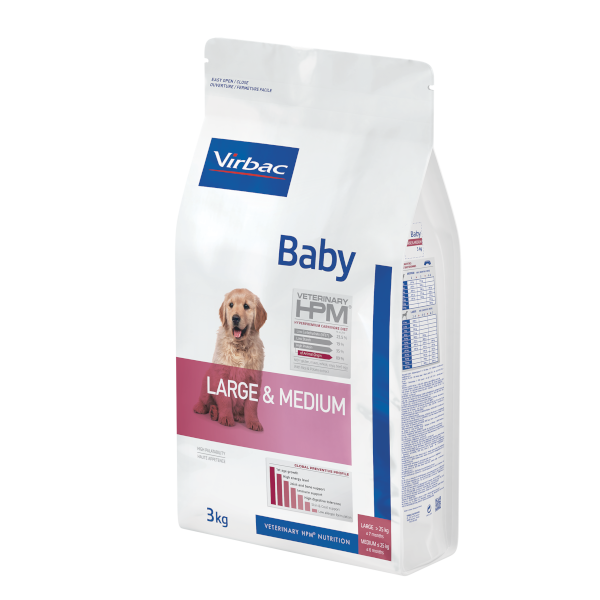 Virbac Veterinary HPM Baby Large & Medium Dog Dry Food 3 kg 