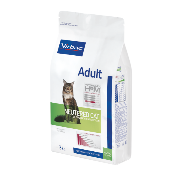 Virbac Veterinary HPM Adult Neutered Cat Dry Food 3 Kg