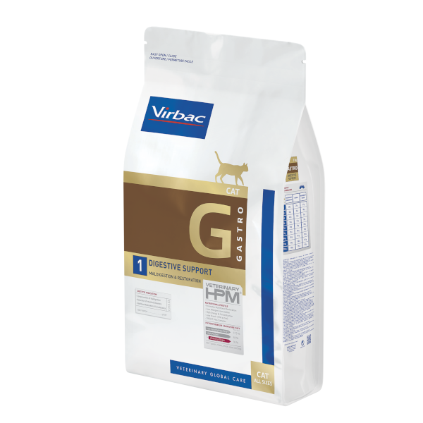 Virbac Veterinary HPM Gastro 1 Digestive Support Cat Dry Food 1.5 Kg