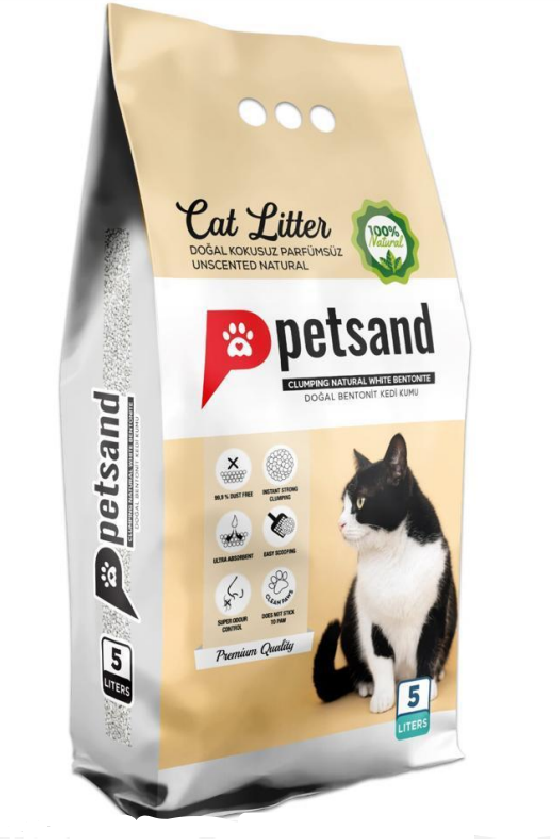 Petsand Clumping Cat Litter - Unscented Natural