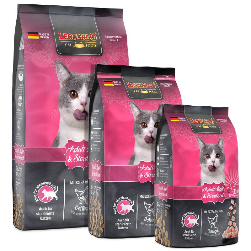 Leonardo Adult Light & Sterilised Cat Dry Food