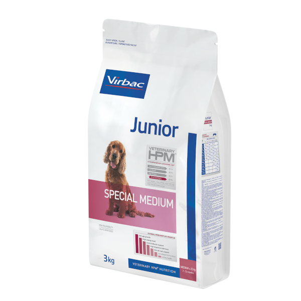 Virbac Veterinary HPM Junior Special Medium Dog Dry Food 3 kg