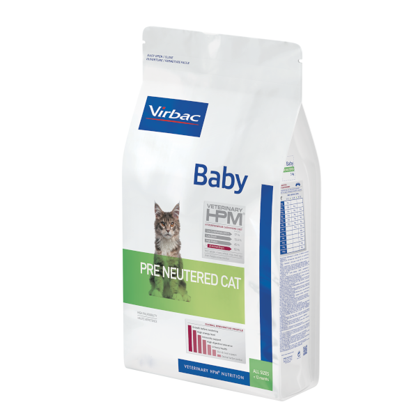 Virbac Veterinary HPM Baby Pre Neutered Cat Dry Food 1.5 Kg