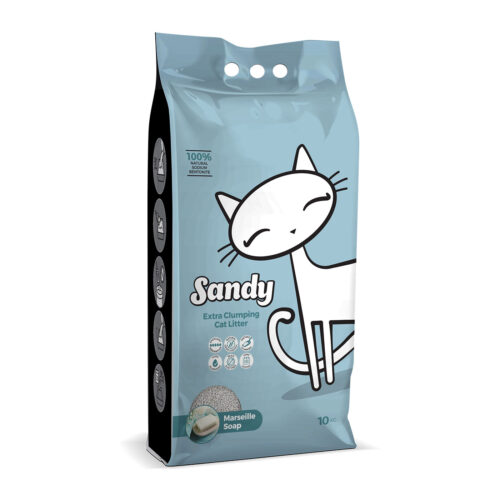 Sandy Extra Clumping Cat Litter - Scented 10 Kg