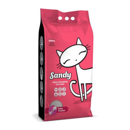 Sandy Extra Clumping Cat Litter Baby Powder Scent 5 Kg