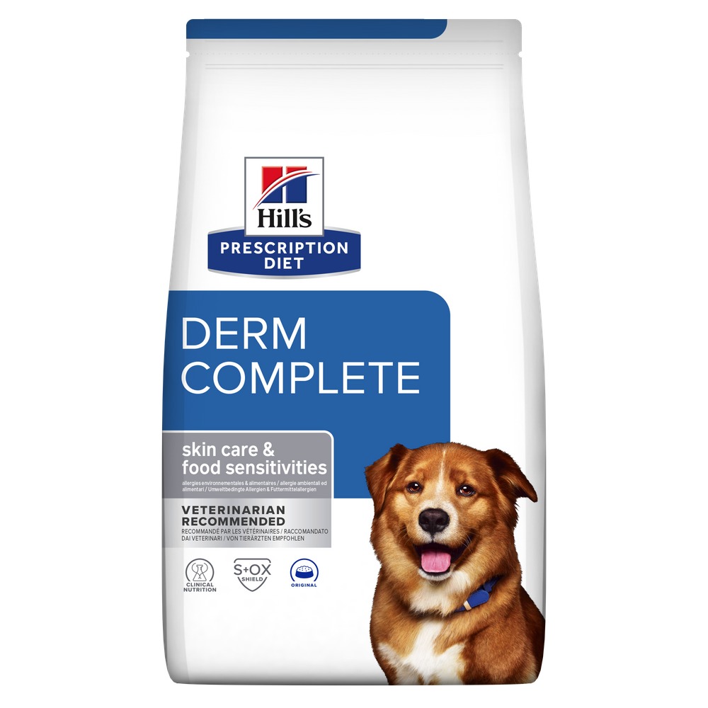 Hills Prescription Diet Derm Complete Skin Care & Food Sensitivities Dry Dog Food Original 4 Kg