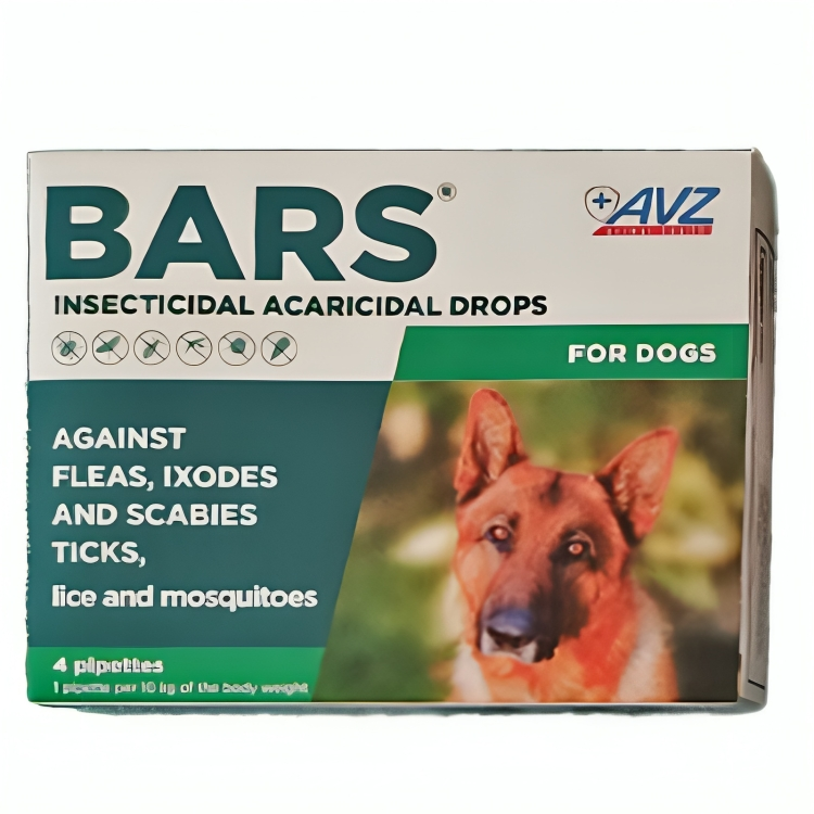 BARS® Insecticidal Drops For Dogs 10 Kg (1 pipette) 