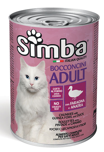 Simba Chunks With Guinea Fowl & Duck Wet Cat Food 415g