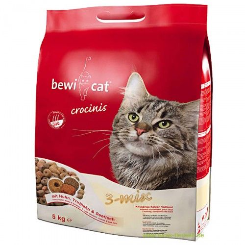 Bewi Cat food 5kg Crocinis Mix