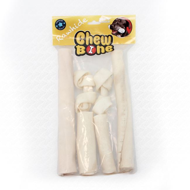 Chew Bone Rawhide Mixed 6 Pieces