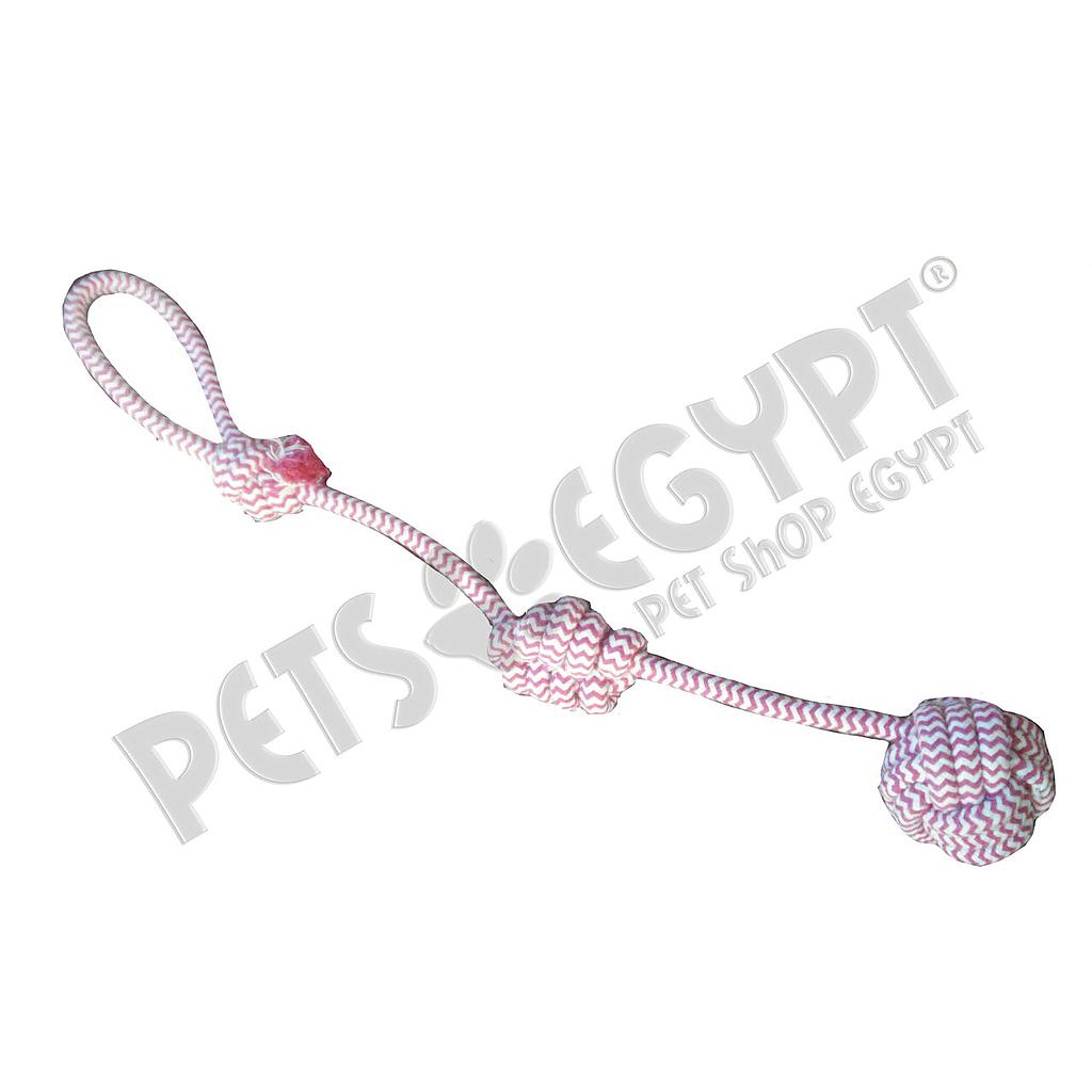 Knotted Ball with a Knot Handle Rope Toy