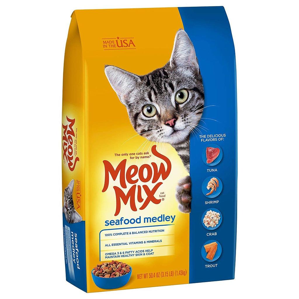 Meow Mix Seafood Dry Food 1.4 Kg