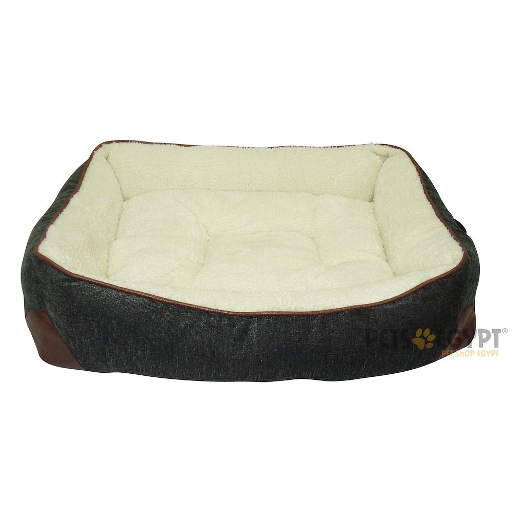 Dog moda Bed 80 x 60 cm (Grey/Fur)