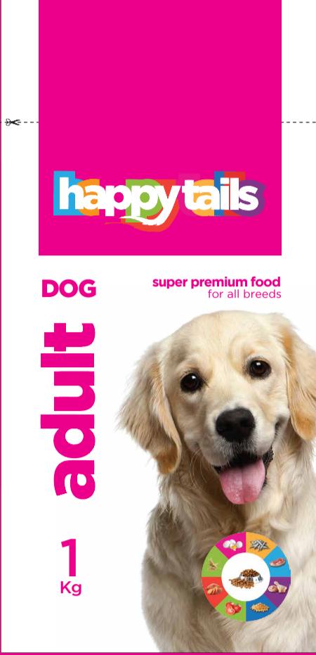 Happy tails Adult Dog Food 1Kg