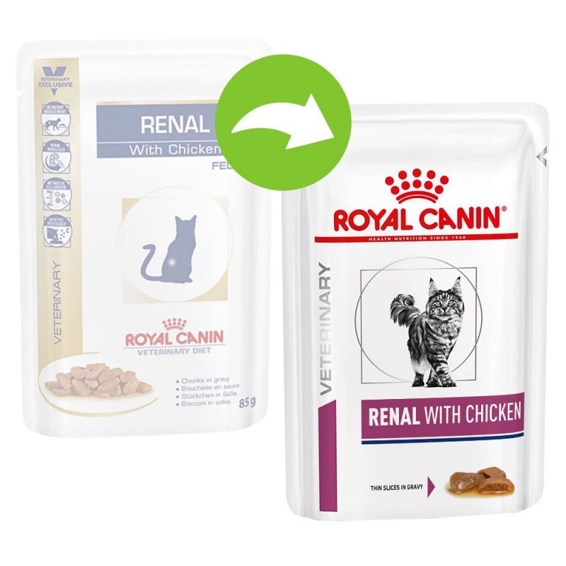 Royal Canin Veterinary Diet Feline Renal with Chicken 85gm