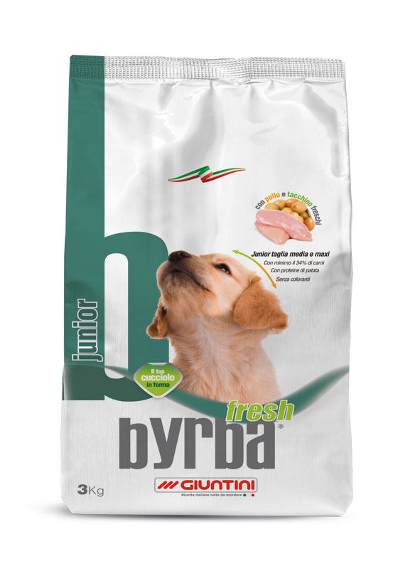 Byrba Fresh Junior Complete Food For Medium and Maxi Puppies 3 Kg