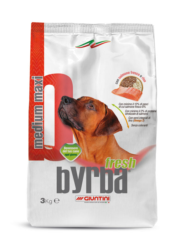 Byrba Fresh Medium Maxi Complete Food For Medium and Maxi Adult Dogs 3 Kg