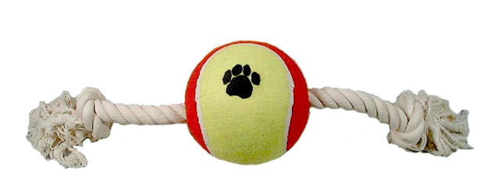 UE Tennis Ball ø 15 cm + Rope Dog Toy For Large Dogs 