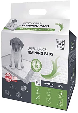 M-PETS Green Grass Puppy Training Pads 60x60cm 30 pcs 