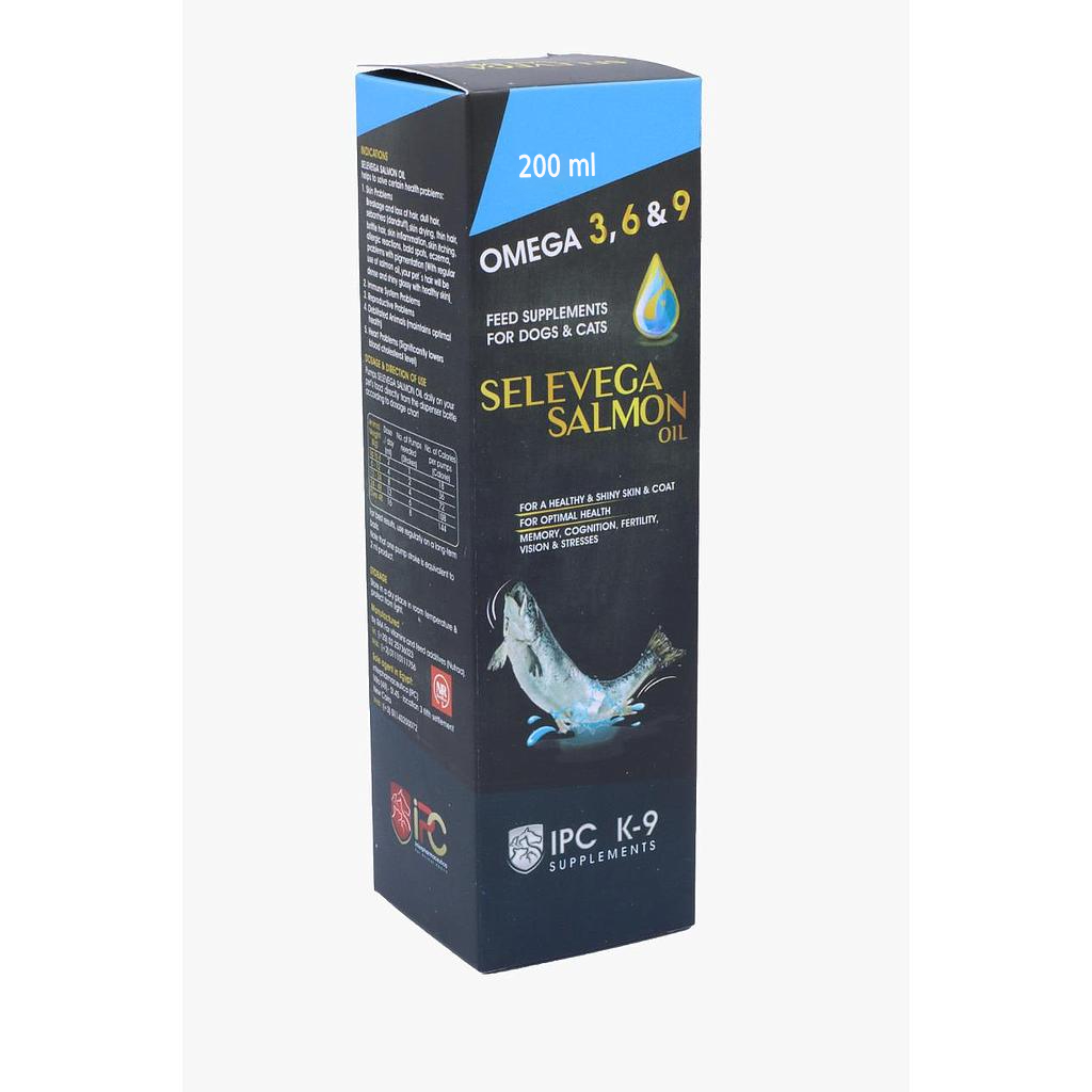 Selevega Salmon Oil for Dogs and Cats 200 ml
