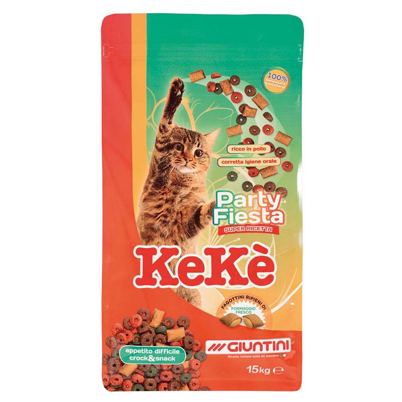 Keke Party Fiesta Crock & Snack Cat Dry Food 15 Kg