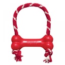 Kong Goodie Bone with Rope M - Red