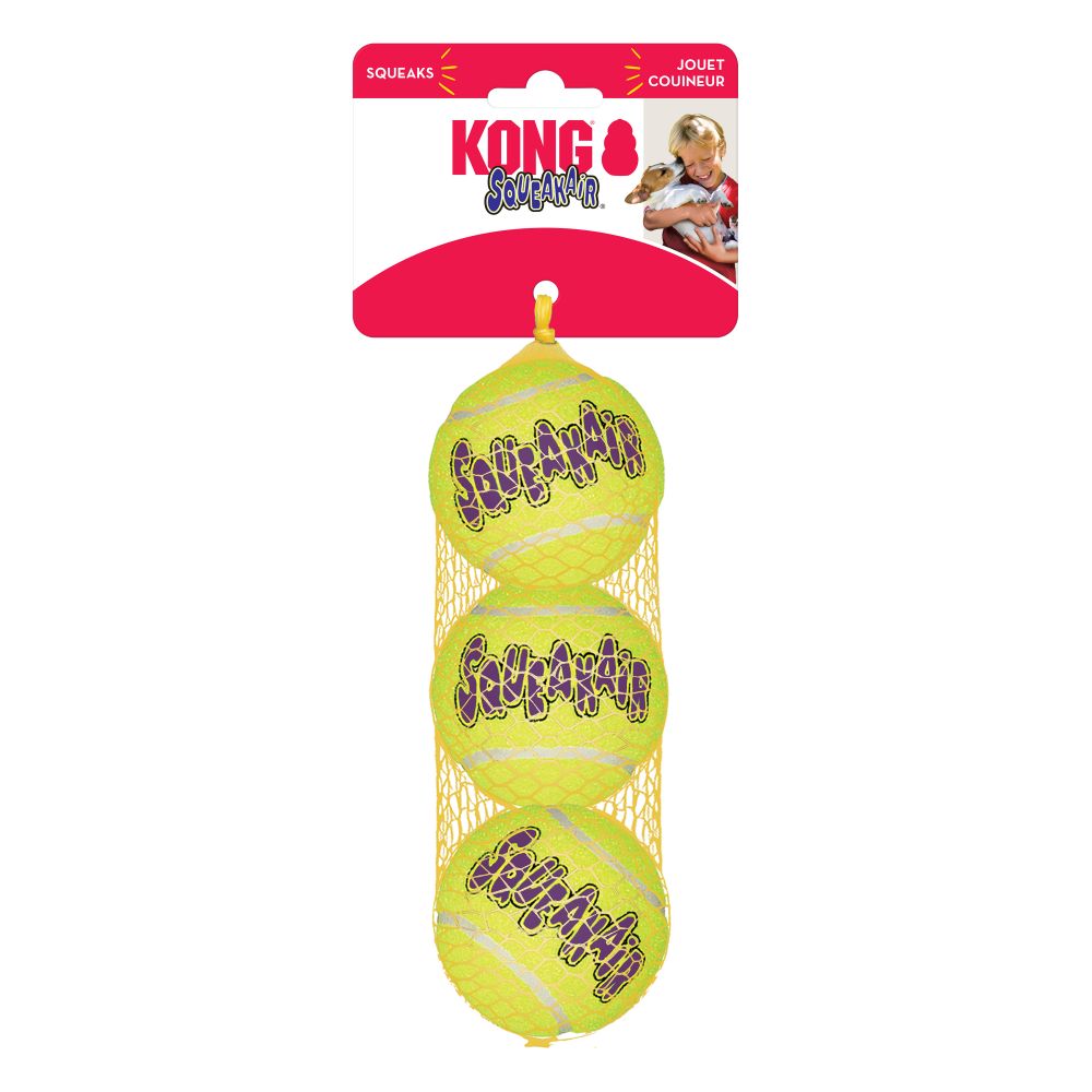 Kong SqueakAir Balls M - Yellow