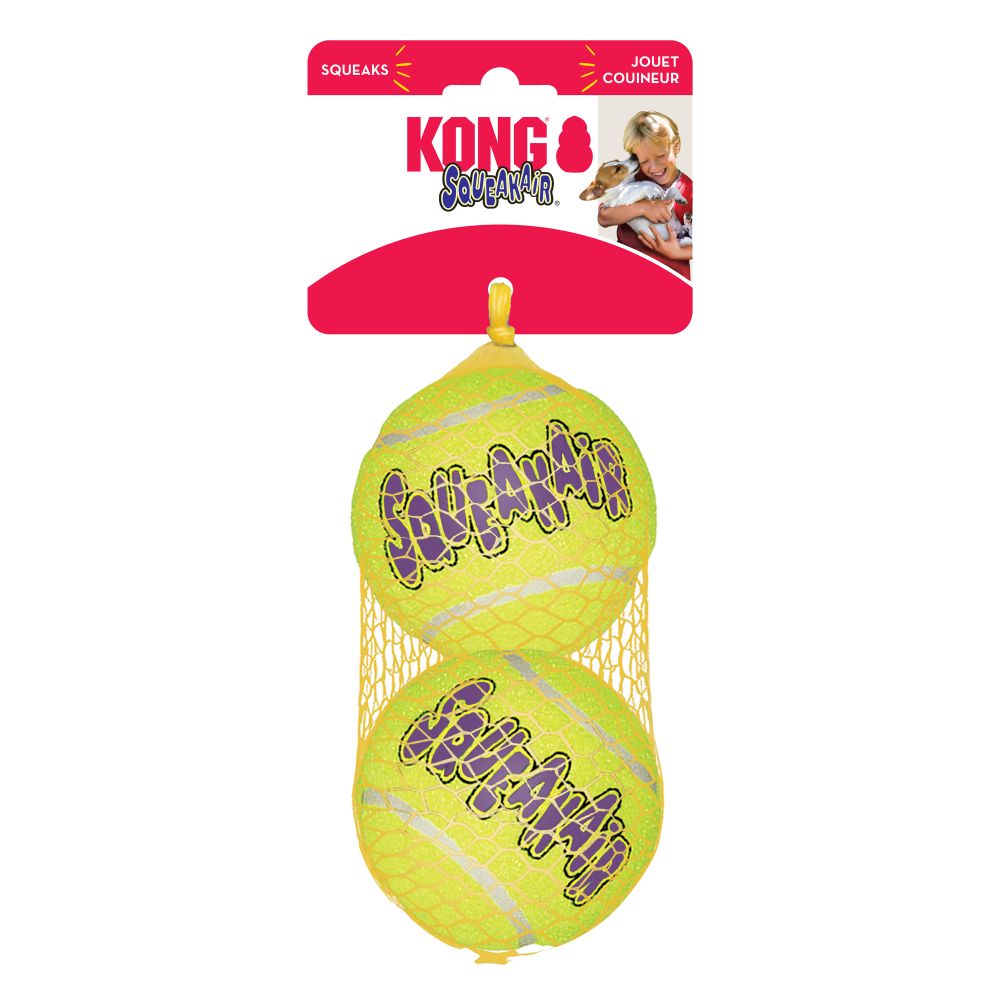 Kong SqueakAir Balls L - Yellow