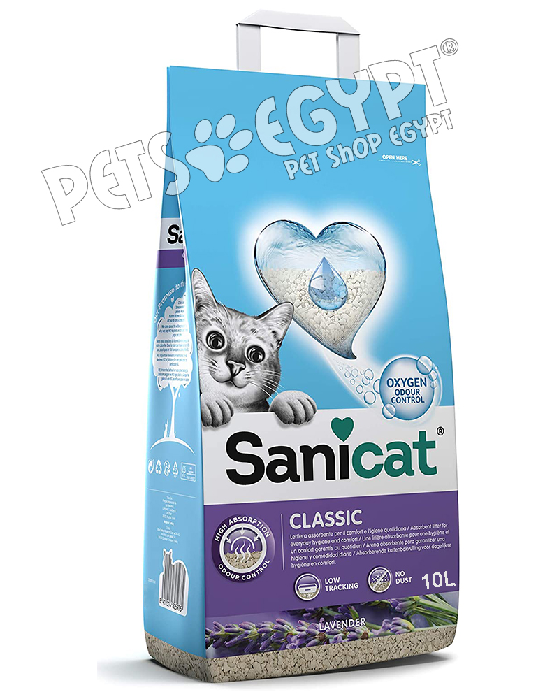 Sanicat Classic Lavander Scented Non Clumping Cat Litter 10L