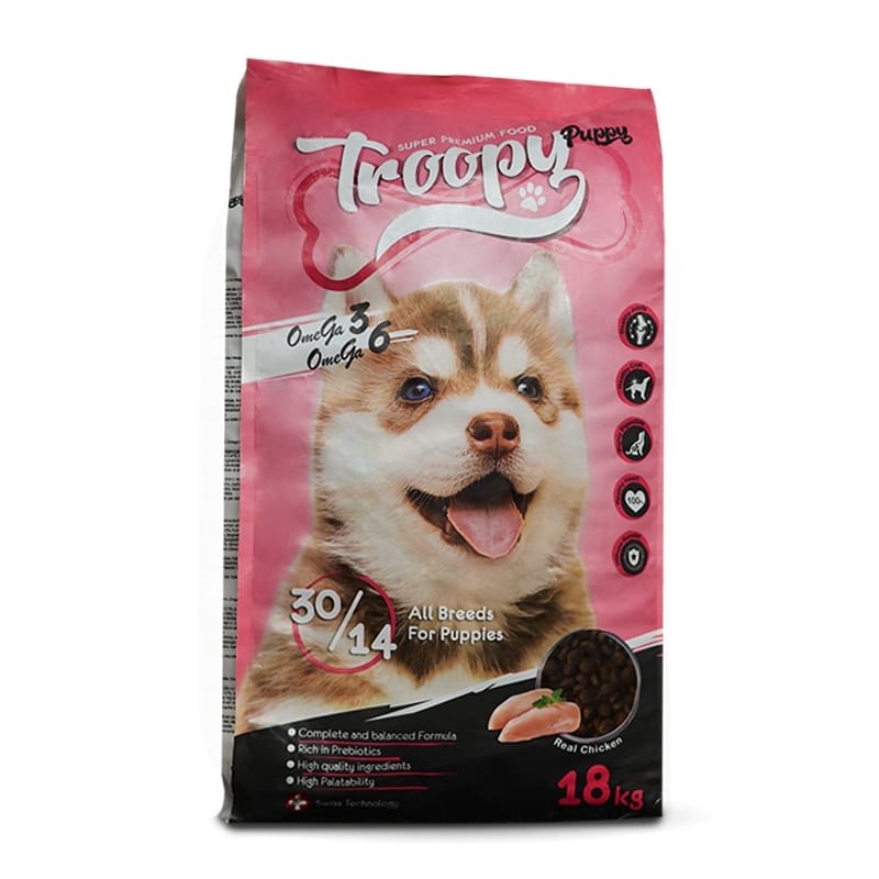 Troopy Dry Food For Puppies - All Breeds 18Kg