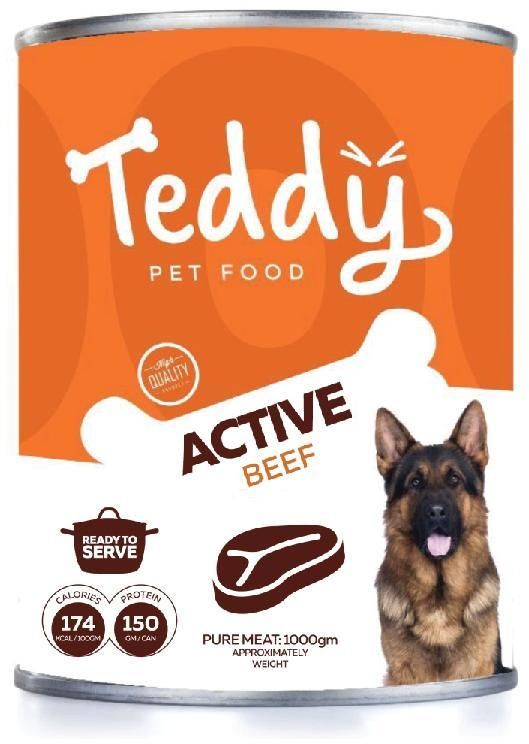 Teddy Active Beef Dog Wet Food 400g