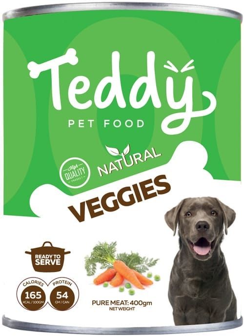 Teddy Natural Veggies Dog Wet Food 400g