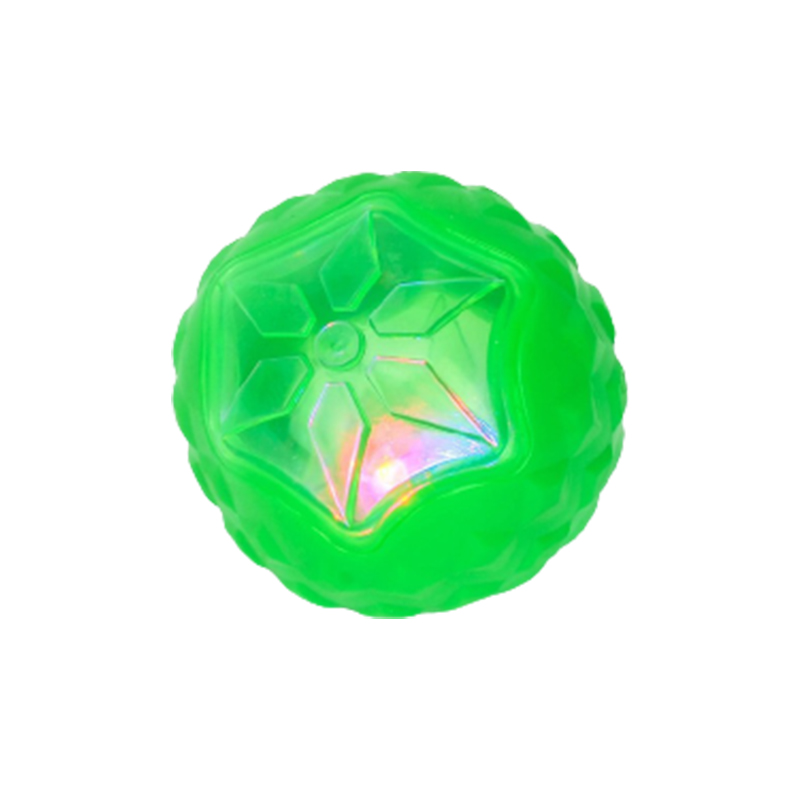 SH ( Ms-037 ) Light Up Ball Dog Toy 9 cm with sound Multi-Color