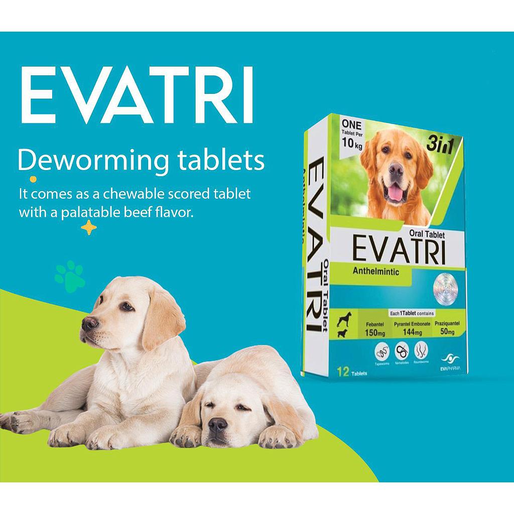 Evatri Dogs 1 Deworming Tablet
