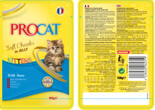 Procat Kitten With Tuna Soft Chunks in Jelly 100 g