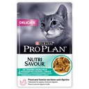 Purina Pro Plan Delicate Nutri Savour with Ocean Fish in Gravy Wet Cat Food Pouch 85 g