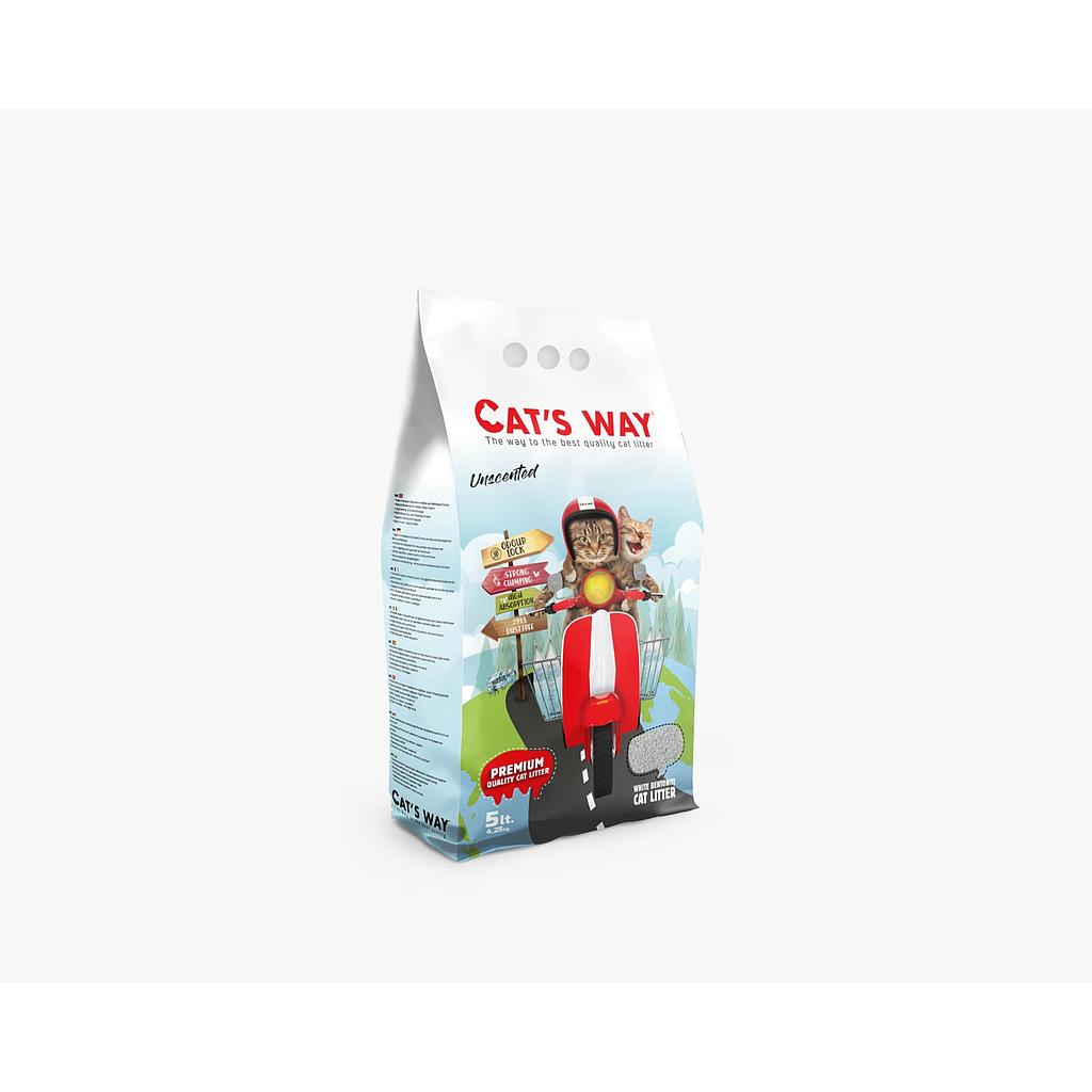 CAT'S WAY Cat Litter Clumping - Unscented 5 L