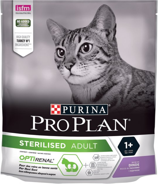 Purina Pro Plan Sterilised Adult Cat Opti Renal Rich in Turkey 400 g