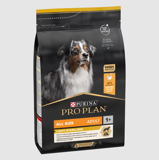 Purina Pro Plan All Size Adult Dog Light / Sterilised Rich in Chicken 14 Kg