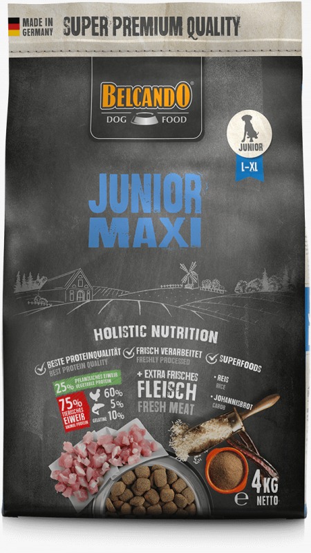 Belcando Junior Maxi ( L-XL ) Holistic Dog Dry Food 4 Kg