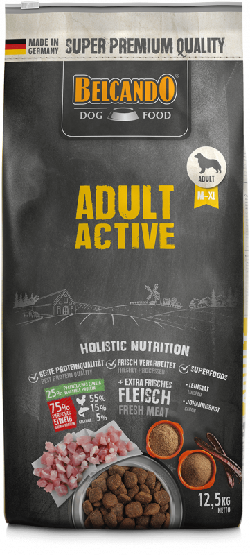 Belcando Adult Active ( M-XL ) Holistic Dog Dry Food 12.5 Kg