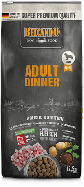 Belcando Adult Dinner ( M-XL ) Holistic Dog Dry Food 12.5 Kg