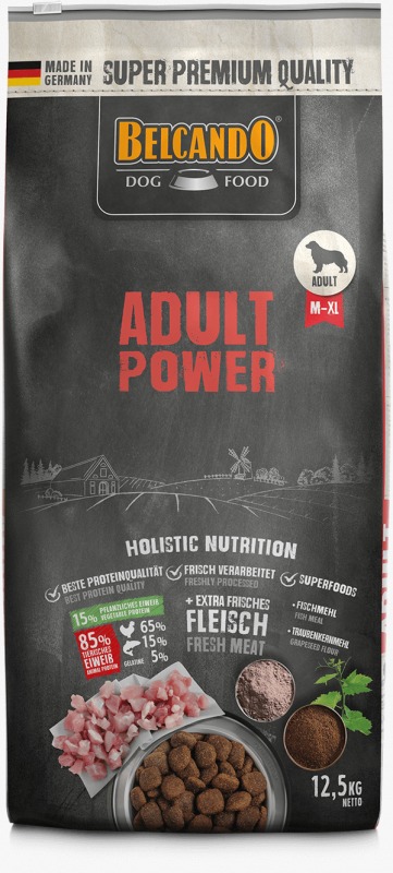 Belcando Adult Power ( M-XL ) Holistic Dog Dry Food 12.5 Kg